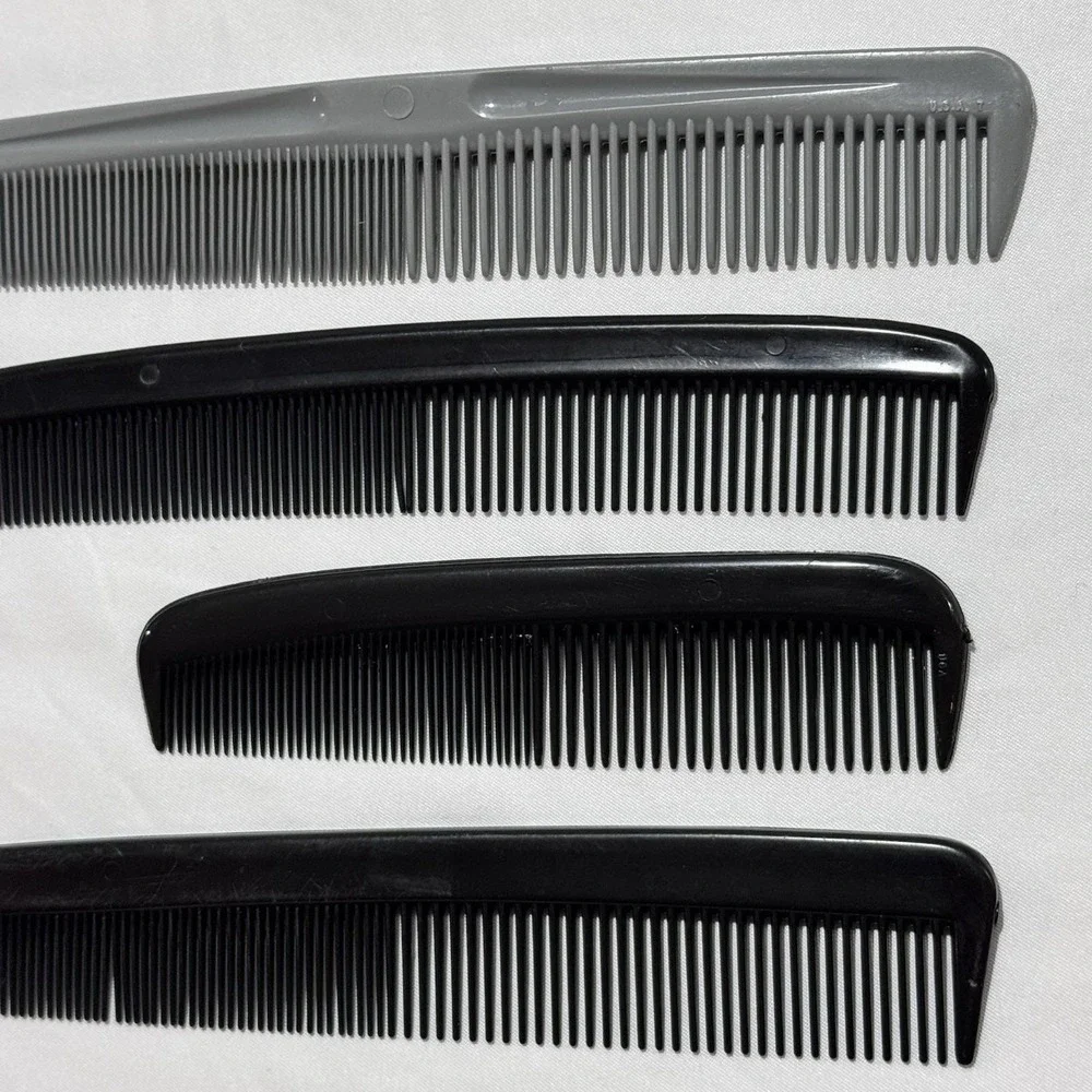 VINTAGE Comb Lot UNBREAKABLE, Goody & Misc Lot of 4 Men's Hair Combs